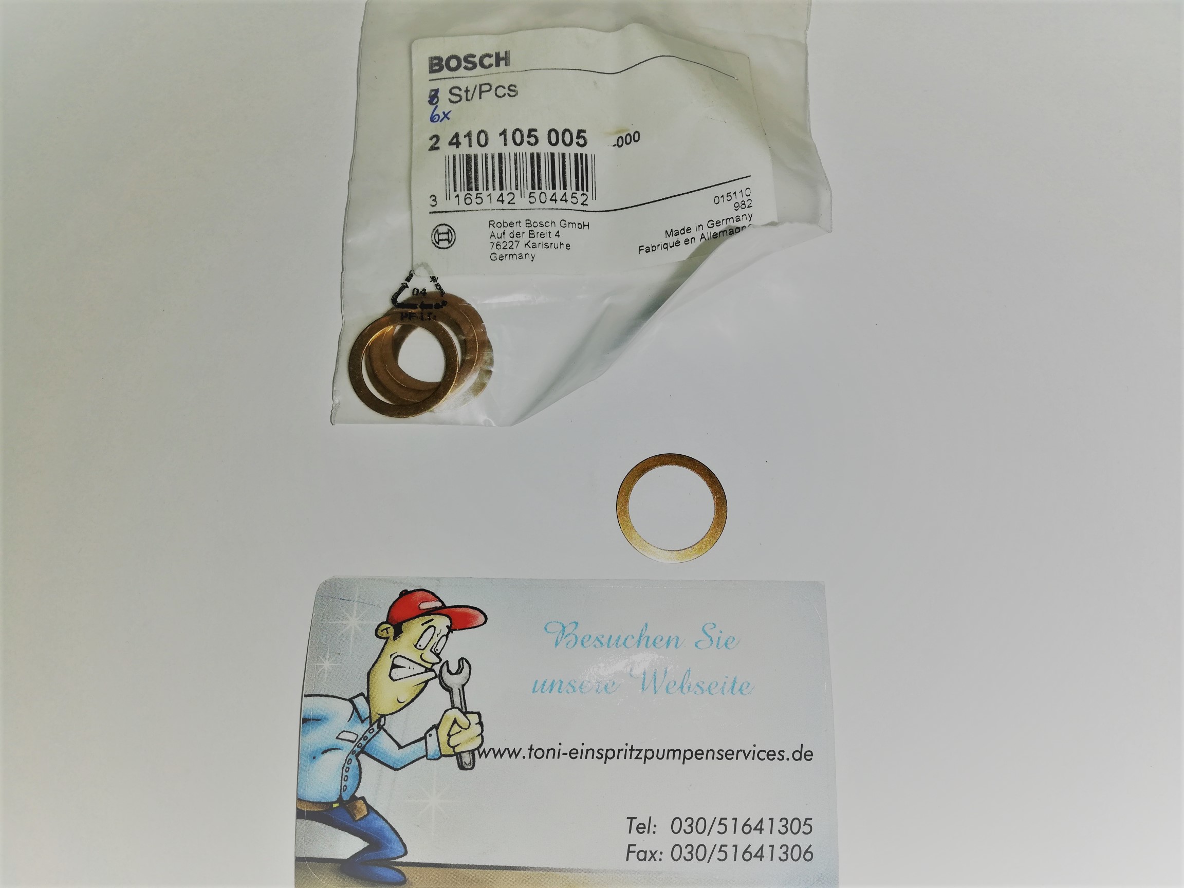 Copper Washer Bosch 2410105005 Toni´s Einspritzpumpen